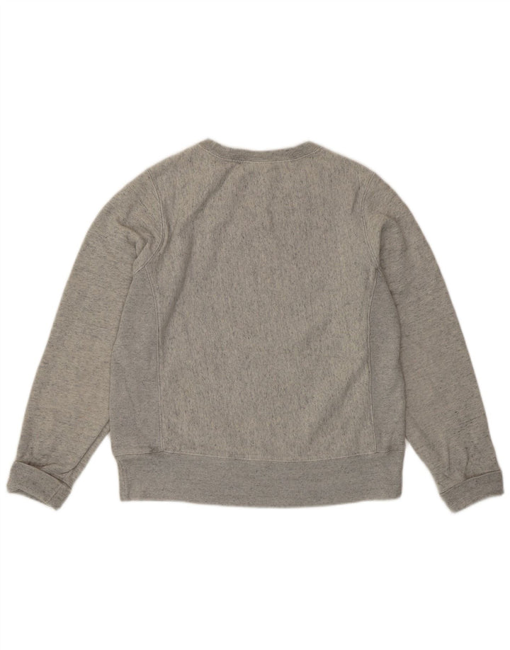 Jumper de moletom gráfico feminino Champion UK 10 pequeno algodão cinza