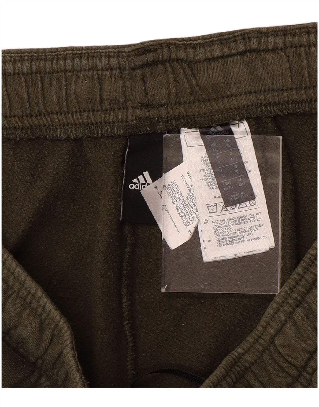 ADIDAS Calças de treino masculinas Joggers XL Khaki Cotton