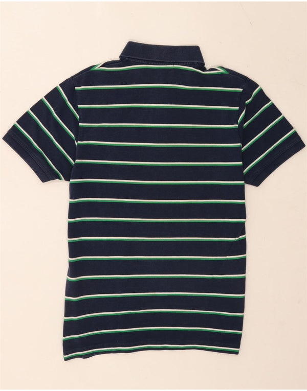 Camisa polo masculina Gant médio algodão listrado azul marinho