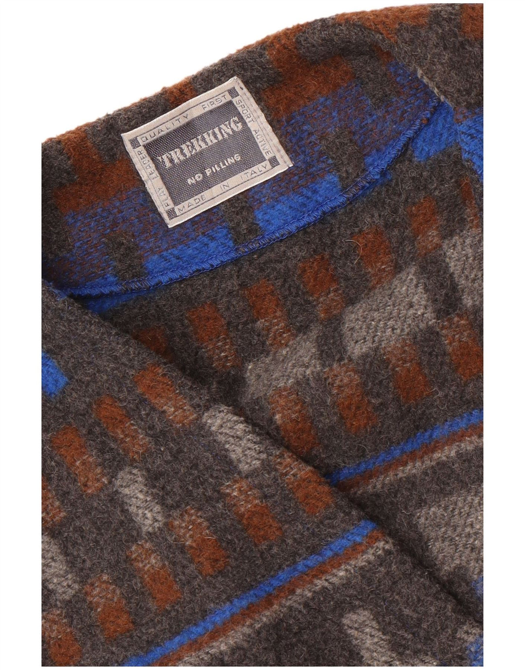 Colete feminino VINTAGE UK 20 2XL cinza geométrico