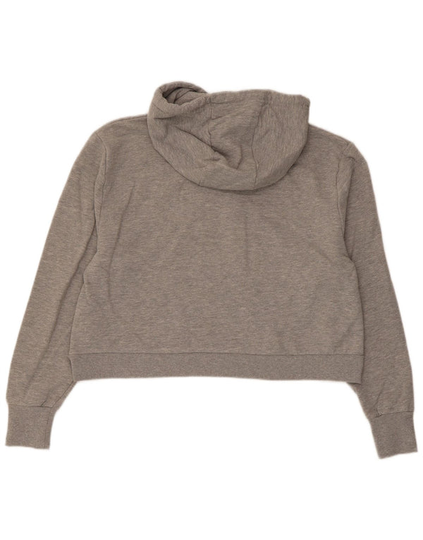 Ellesse moletom feminino oversized com capuz e corte gráfico Reino Unido 10 algodão cinza pequeno