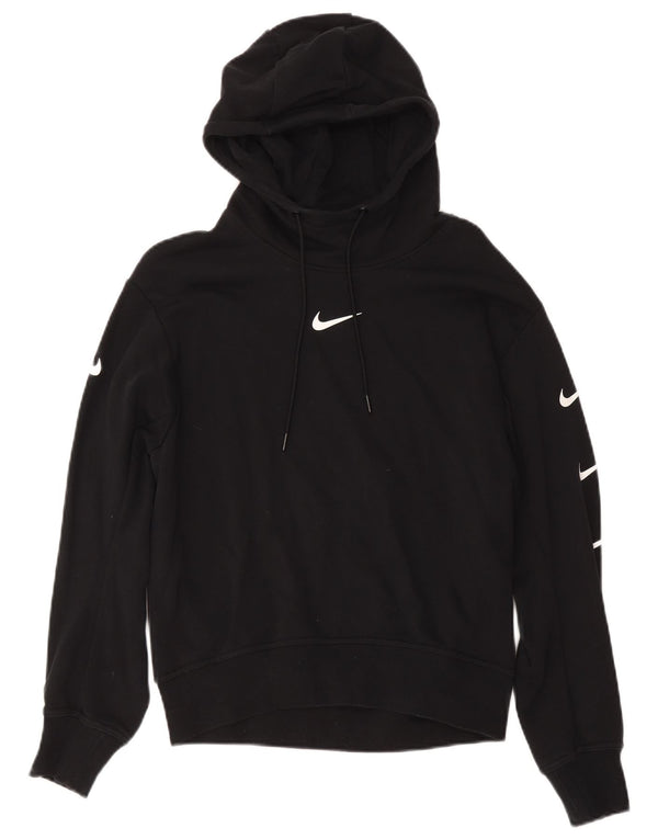 Jumper com capuz gráfico feminino Nike UK 16 grande algodão preto
