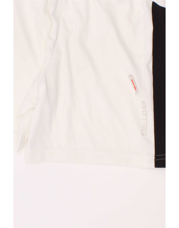 Shorts esportivos Puma Boys 7-8 anos branco colorblock poliéster