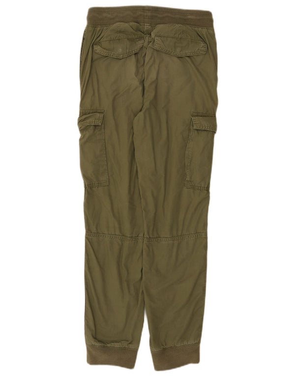 Calças cargo Gap Boys Joggers 11-12 anos W26 L27 algodão verde