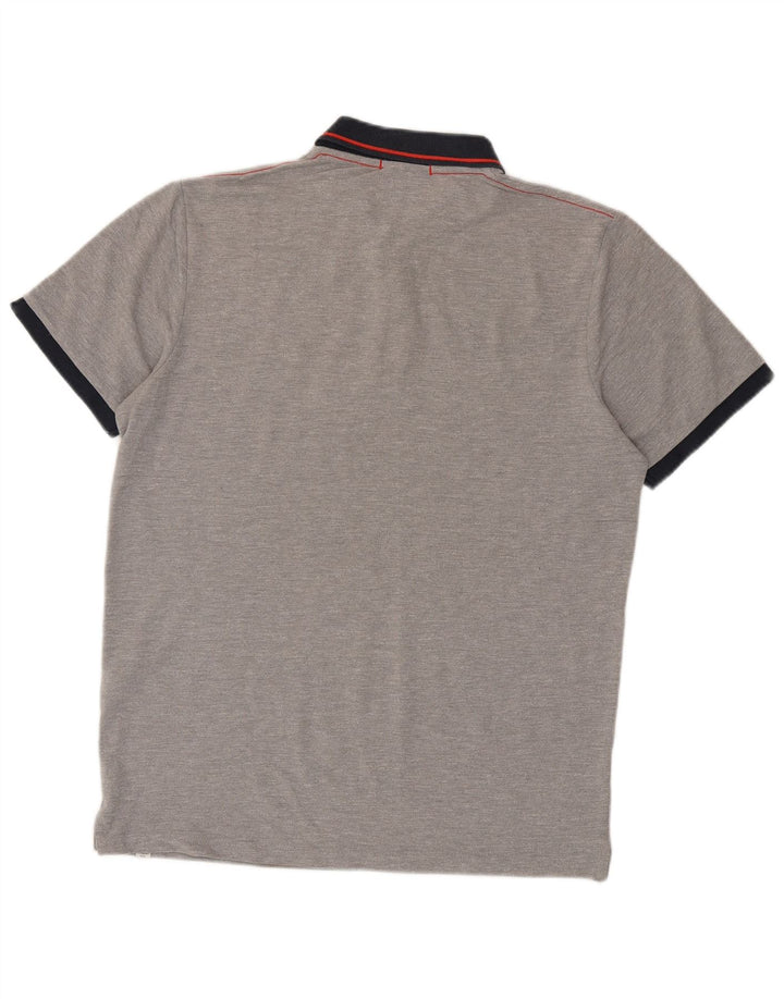 Camisa polo masculina JACK & JONES grande algodão cinza