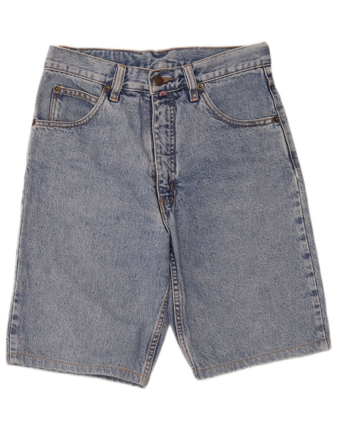 Shorts jeans masculino vintage W30 algodão azul médio