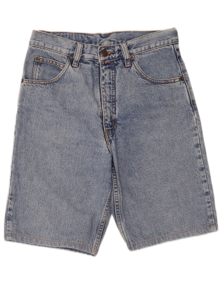 Shorts jeans masculino vintage W30 algodão azul médio