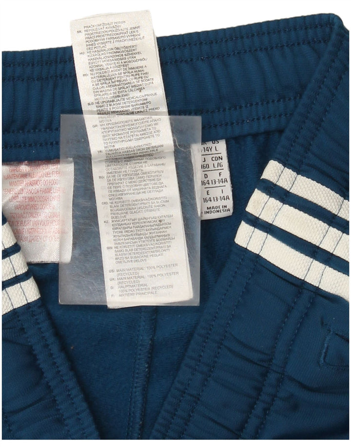 Shorts esportivos Adidas meninos 13-14 anos azul poliéster