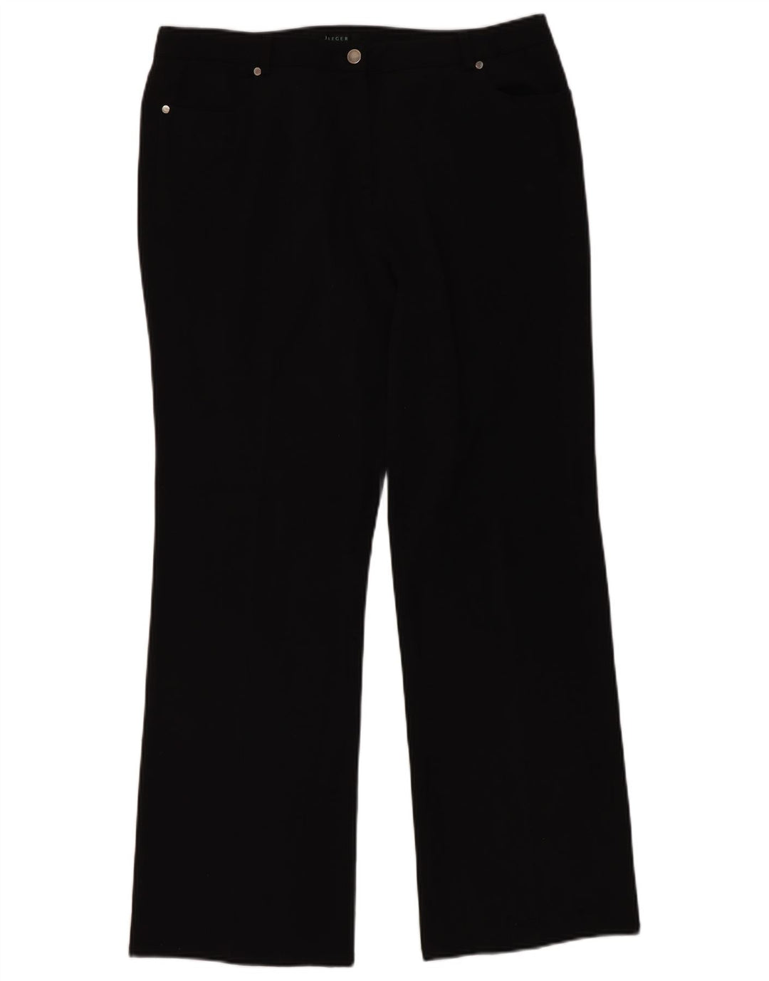 Calça feminina Jaeger Bootcut casual W36 L32 preta
