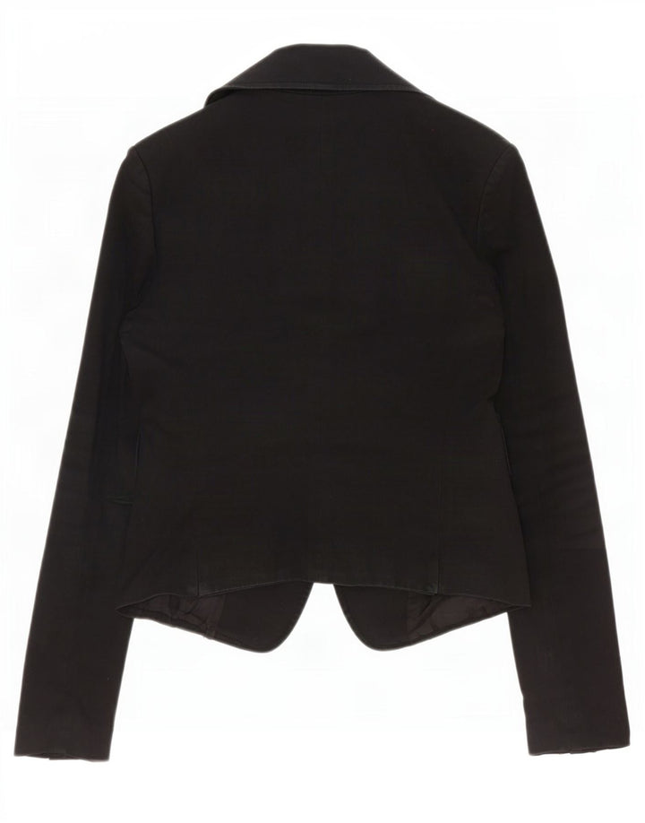 Jaqueta blazer feminina Patrizia Pepe com 2 botões IT 44 algodão preto médio