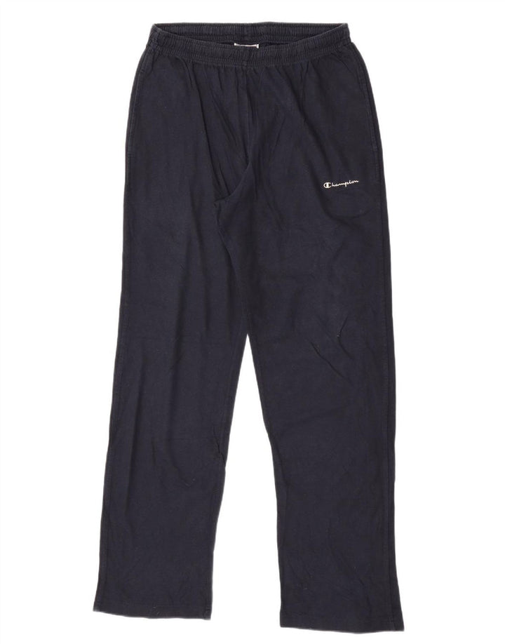 Calça de treino masculina Champion grande algodão azul marinho