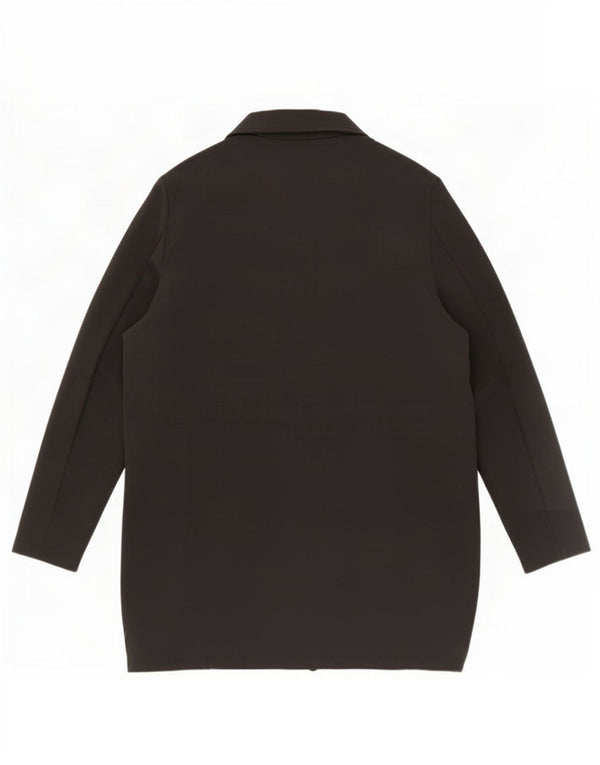 Zara Womens Oversized Open Cardigan Top UK 6 XS Poliéster Preto