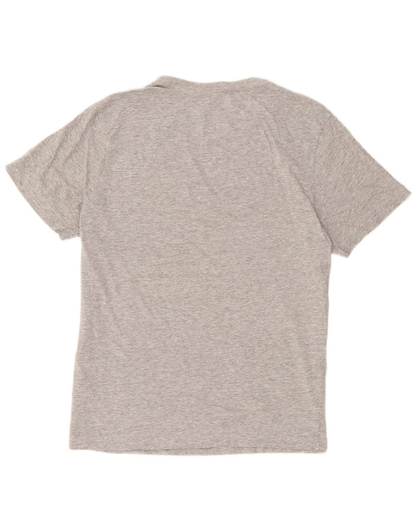 Hurley Camiseta masculina gráfica grande algodão cinza