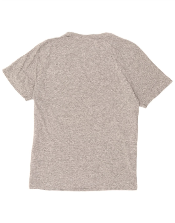 Hurley Camiseta masculina gráfica grande algodão cinza