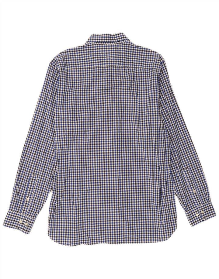 Camisa masculina TOMMY HILFIGER regular fit grande algodão guingão azul