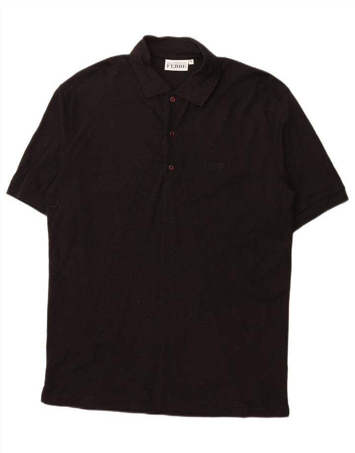 Camisa polo masculina GIANFRANCO FERRE 2XL preta
