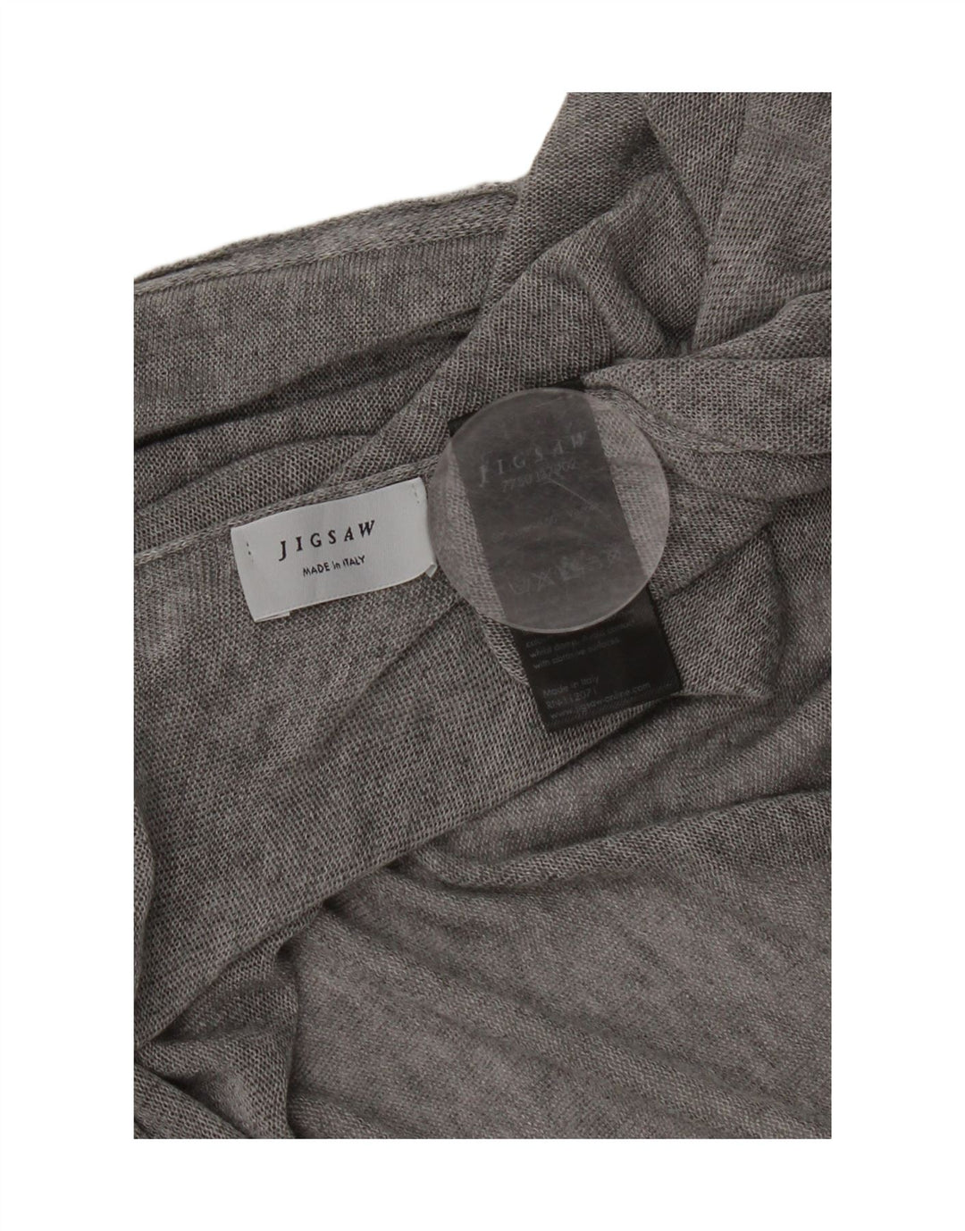 Jigsaw Poncho Jumper feminino tamanho único cinza manchado Lyocell