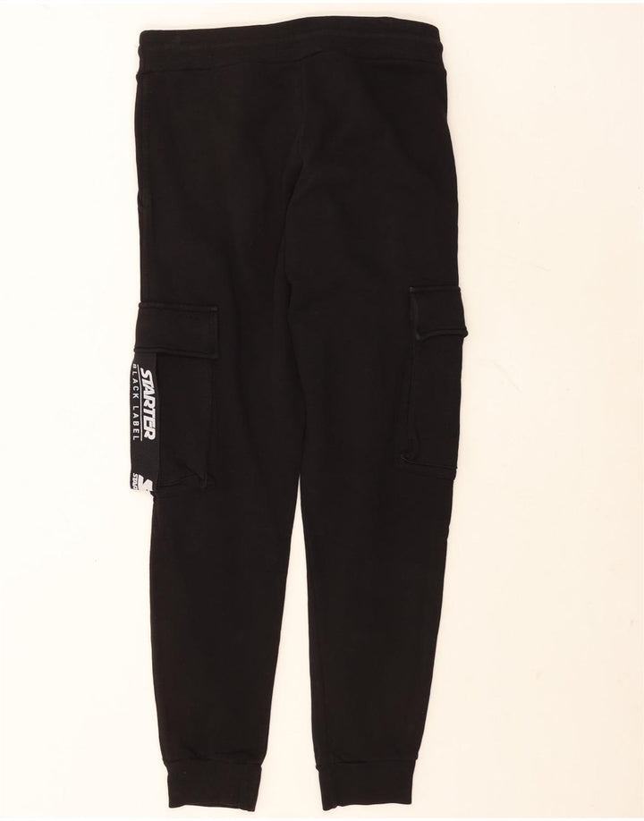 Calça de treino masculina Starter Graphic Cargo Joggers médio algodão preto