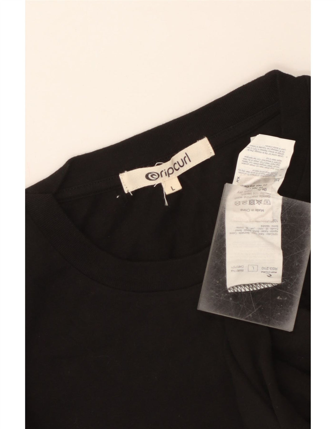 Camiseta masculina Rip Curl com estampa gráfica grande de algodão preto