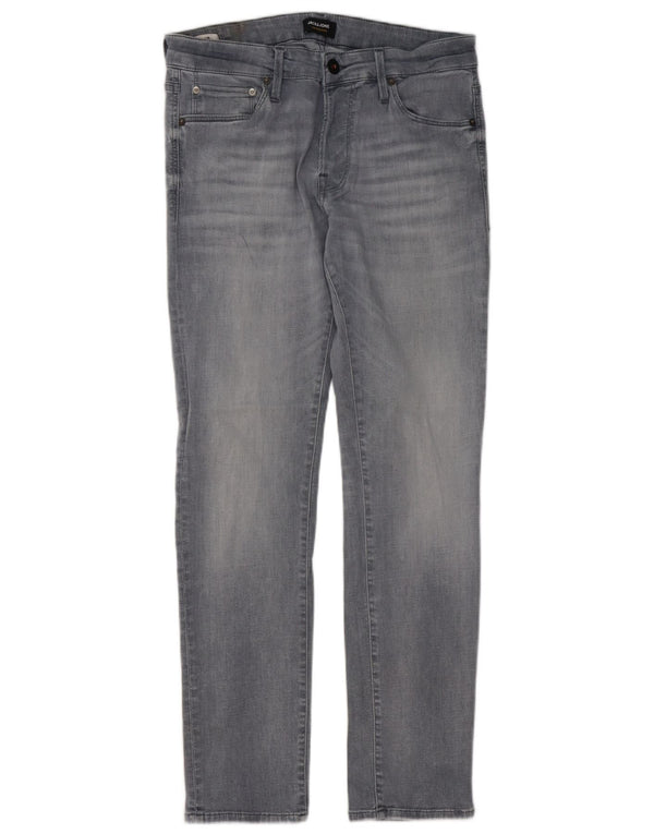 Jeans masculinos Jack & Jones Slim W32 L30 algodão cinza