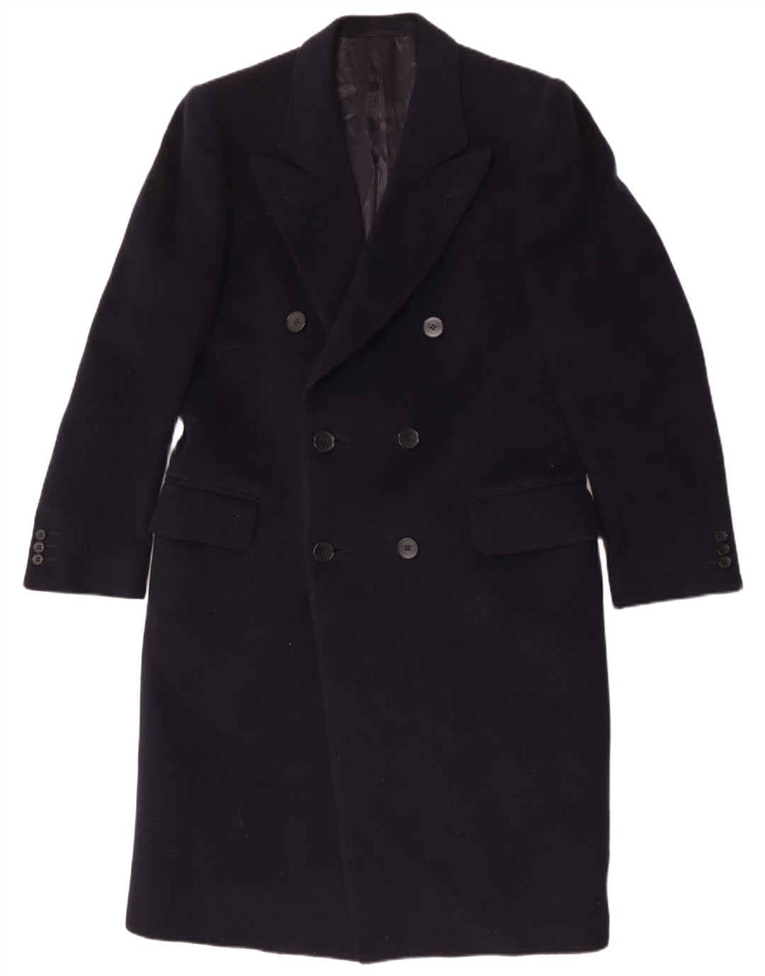 Casaco longo masculino Facis com peito duplo IT 48 azul marinho médio