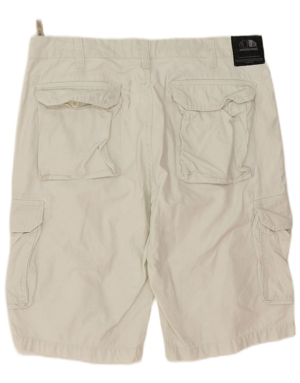Shorts cargo masculino Americanino IT 52 XL W34 algodão branco