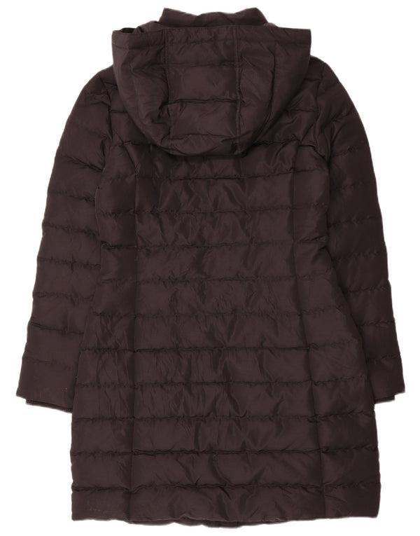 Casaco acolchoado com capuz feminino Tommy Hilfiger Reino Unido 10 pequeno poliéster preto