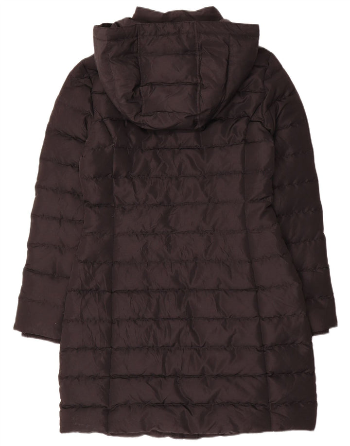 Casaco acolchoado com capuz feminino Tommy Hilfiger Reino Unido 10 pequeno poliéster preto