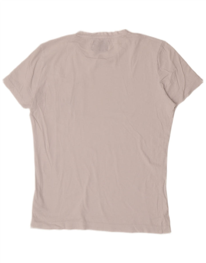 Camiseta masculina Calvin Klein Jeans manga curta regular top médio branco