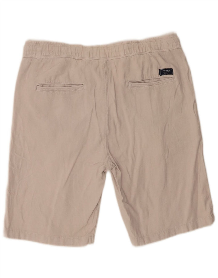 North Sails Mens Chino Shorts W28 Pequeno Algodão Bege