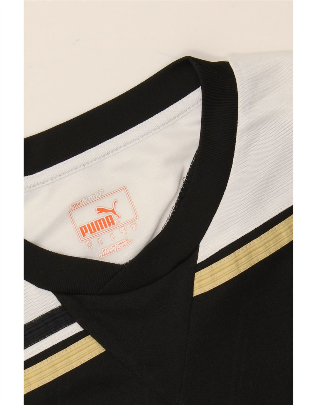 PUMA Mens Graphic Top manga comprida pequeno bloco colorido preto