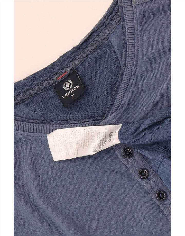 Camiseta masculina Lerros Top médio azul algodão