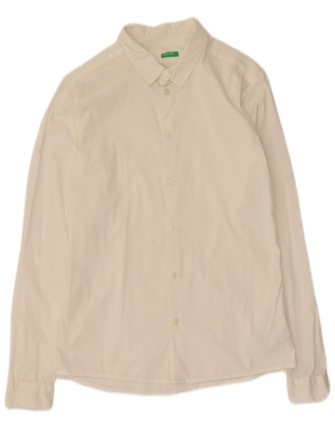 Camisa Benetton Boys 13-14 Anos 3XL Algodão Branco