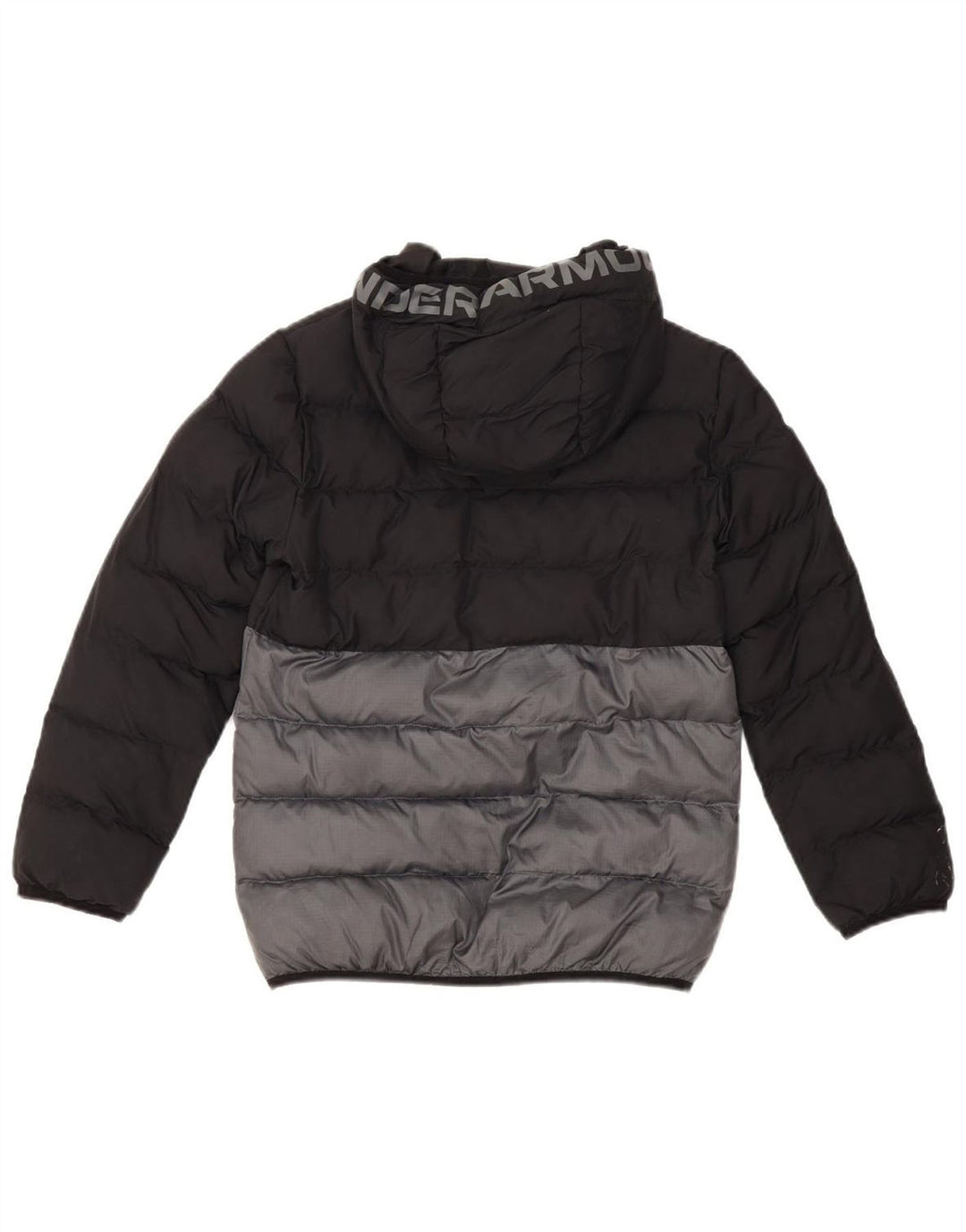 Jaqueta acolchoada gráfica Under Armour Boys 10-11 anos preto colorblock