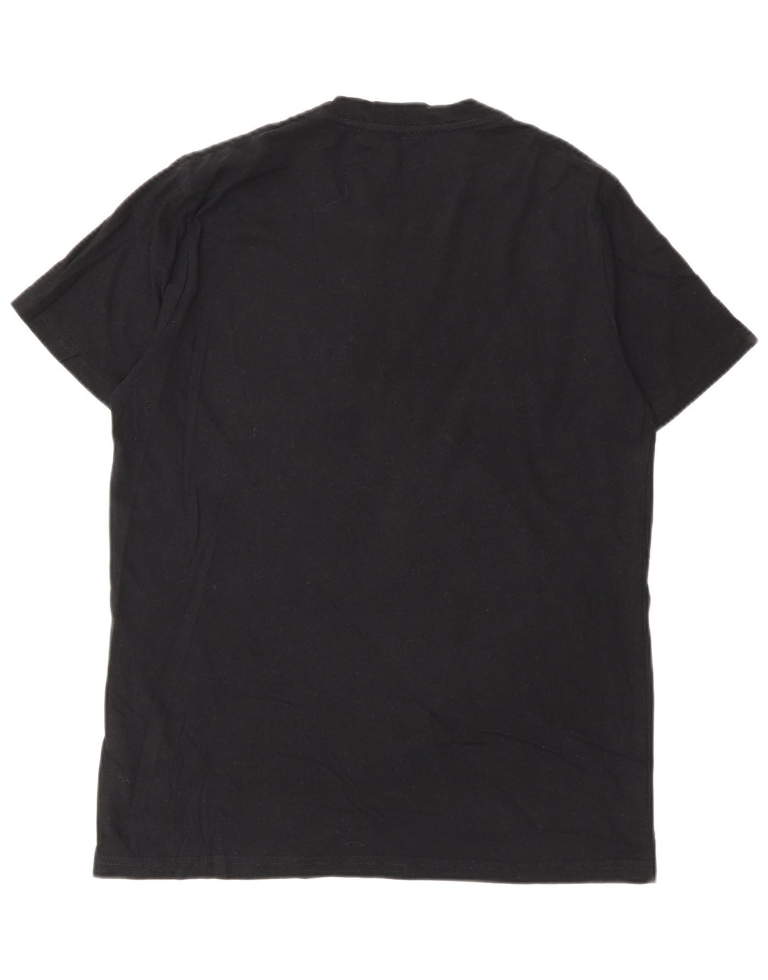 Converse Mens Graphic T-Shirt Top Pequeno Algodão Preto