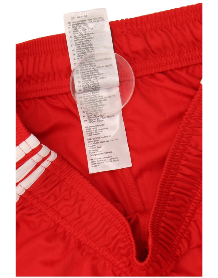 Adidas Mens Climalite Sport Shorts Médio Poliéster Vermelho