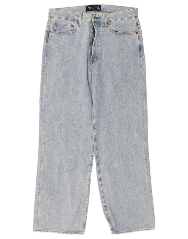 Abercrombie & Fitch Mens Baggy Loose Jeans W31 L30 Blue Cotton