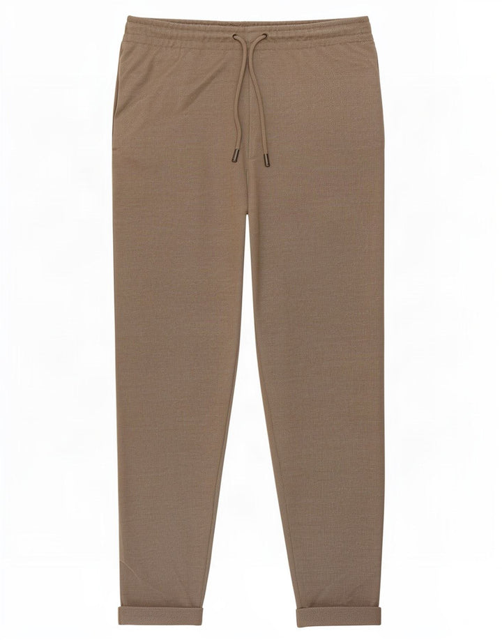Calça Zara Mens Slim Chino Médio W31 L28 Poliéster Bege