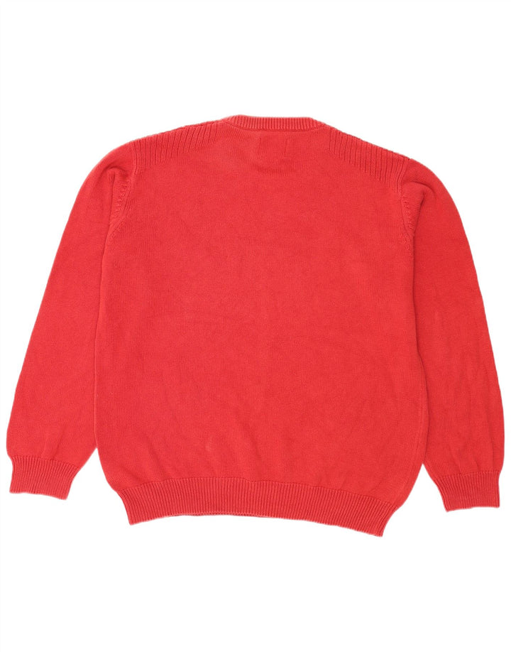 Wrangler Suéter masculino com gola redonda XL algodão vermelho