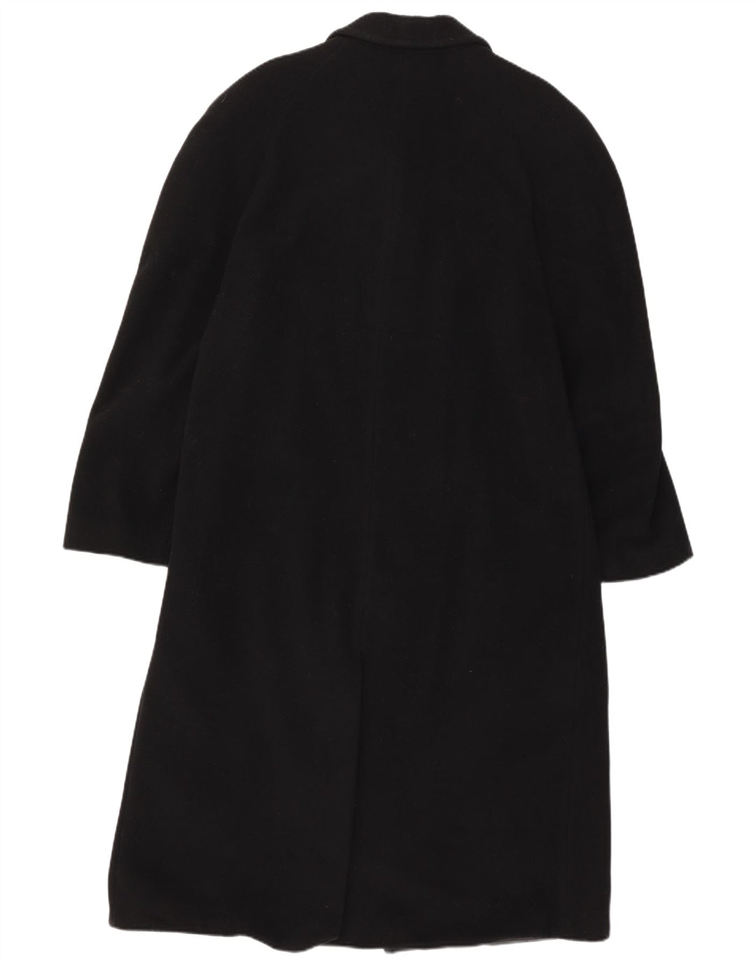 Sobretudo masculino vintage UK 36 pequeno lã preta
