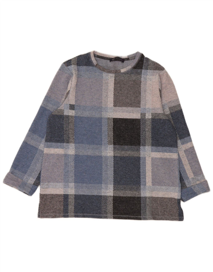 Suéter feminino Marks & Spencer com gola canoa Reino Unido 12 médio multicolorido