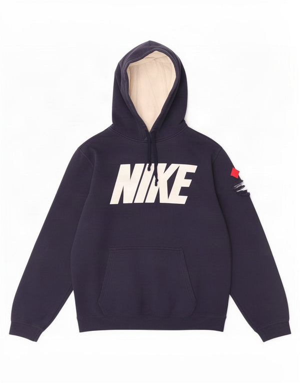 Jumper com capuz gráfico masculino Nike médio azul marinho