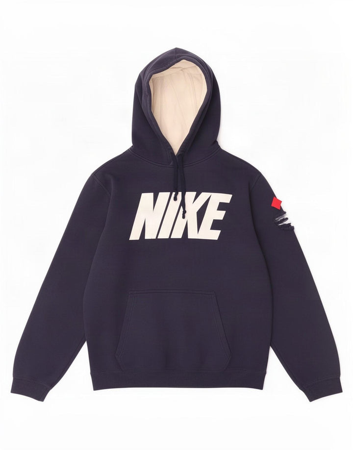 Jumper com capuz gráfico masculino Nike médio azul marinho