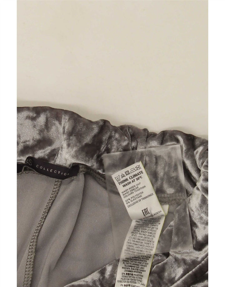 Marks & Spencer Calça feminina de veludo para corrida, Reino Unido 8, pequena, cinza