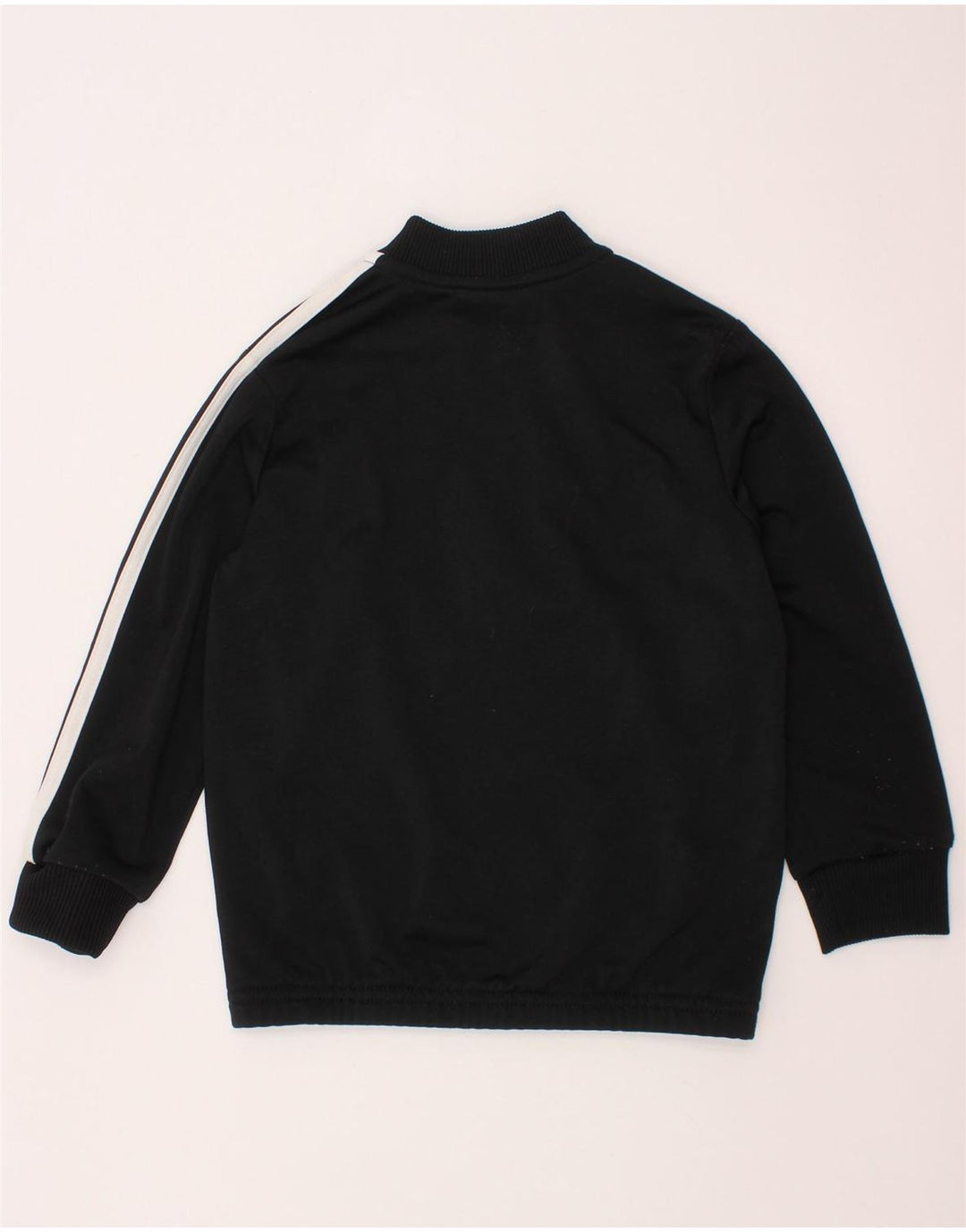ADIDAS Meninos Treino Top Jaqueta 4-5 Anos Preto Colorblock Poliéster