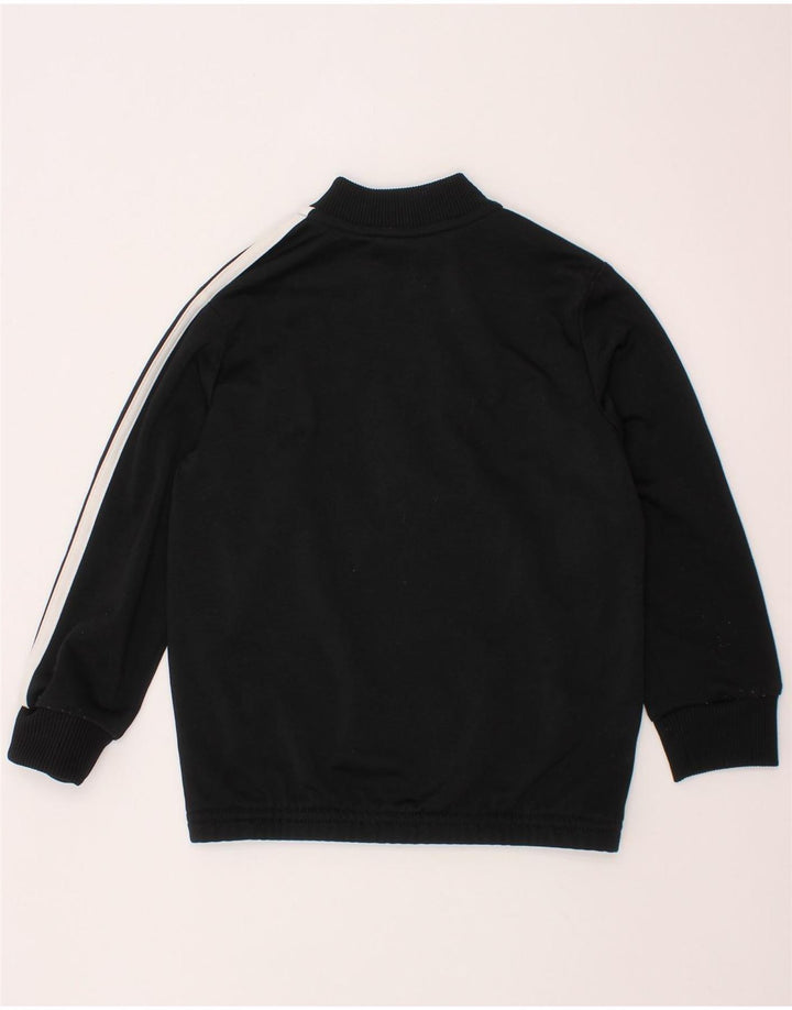 ADIDAS Meninos Treino Top Jaqueta 4-5 Anos Preto Colorblock Poliéster