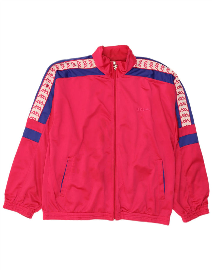 Poliéster colorblock cor-de-rosa do revestimento superior 2XL do agasalho gráfico dos homens do vintage