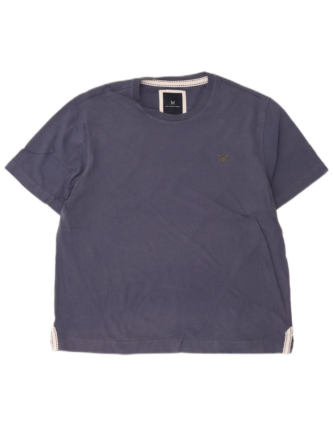 Camiseta masculina Crew Clothing Top grande azul