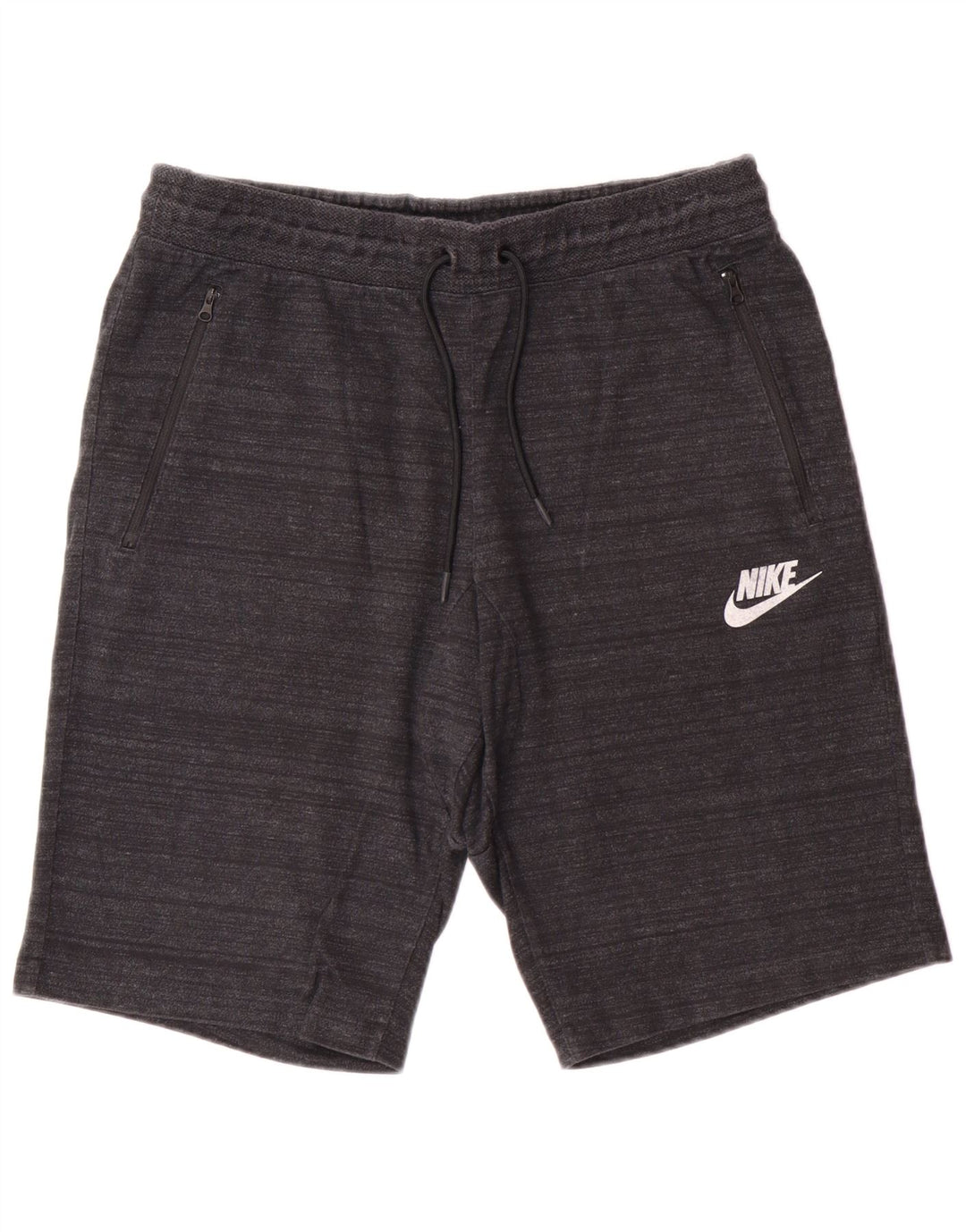 Shorts esportivos masculinos Nike grande algodão cinza