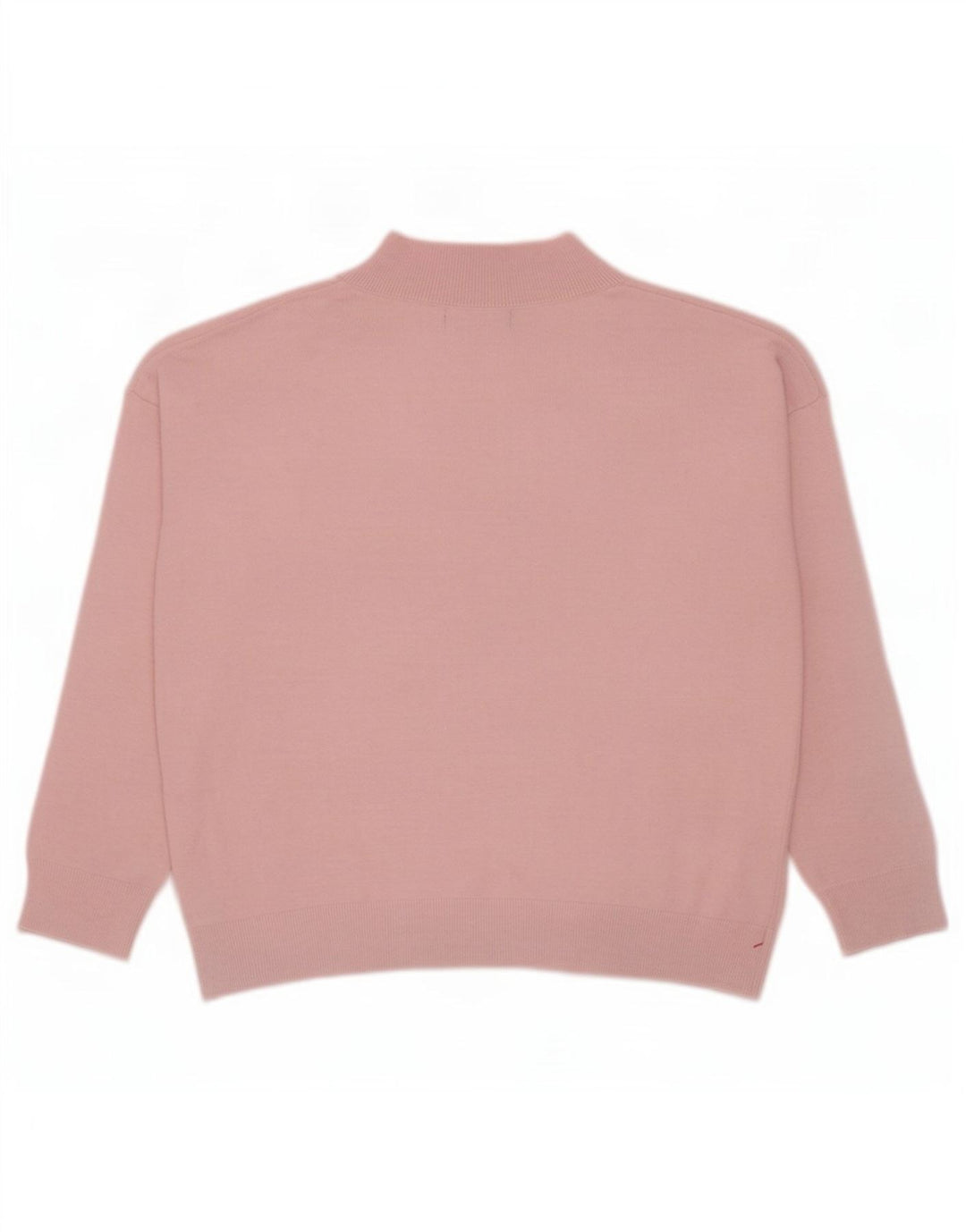 Suéter feminino Marks & Spencer grande com decote em V Reino Unido 14 médio rosa